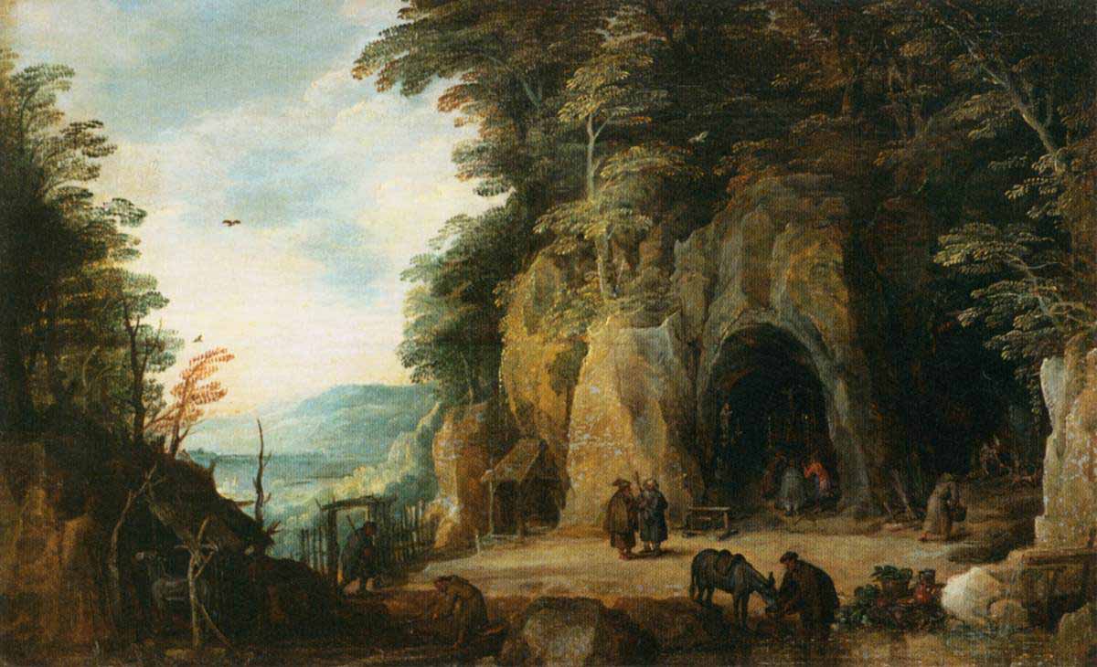 Joos de Momper Monks Hermitage in a Cave